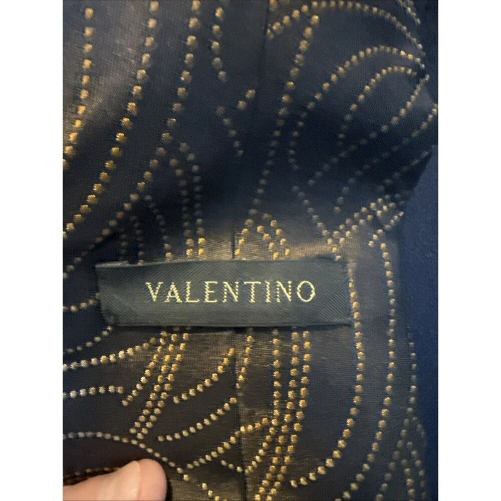 Valentino Tie 100 Percent Silk Brown Bronze Made in Italy